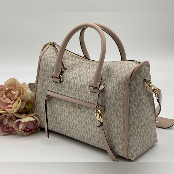 Michael Kors Carine Logo Large Satchel - Picture 4 of 16